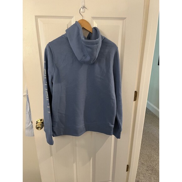 Carhartt Blue WOMEN'S RELAXED FIT MIDWEIGHT SLEEVE GRAPHIC Medium HOODIE - Picture 6 of 7